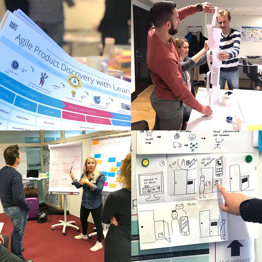 Kursmaterial, pappersprototyper och övningar från Build the Right Product