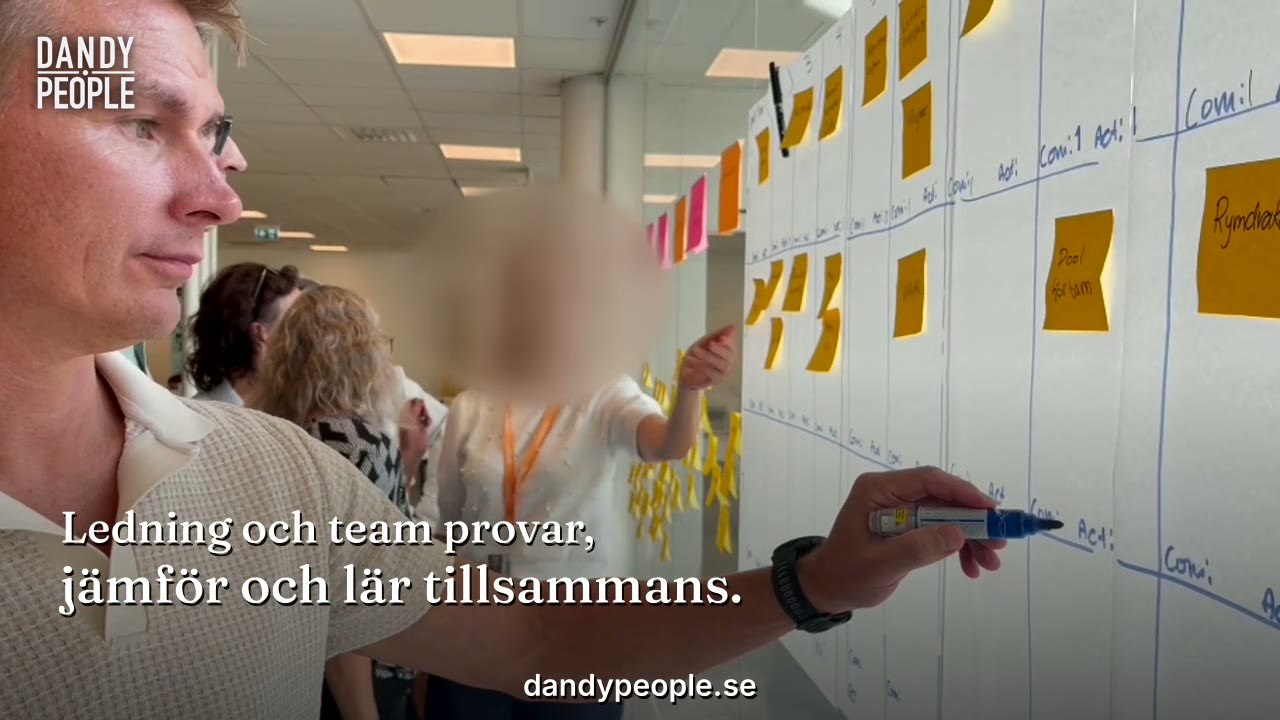 Deltagare på en praktisk utbildning med Dandy People